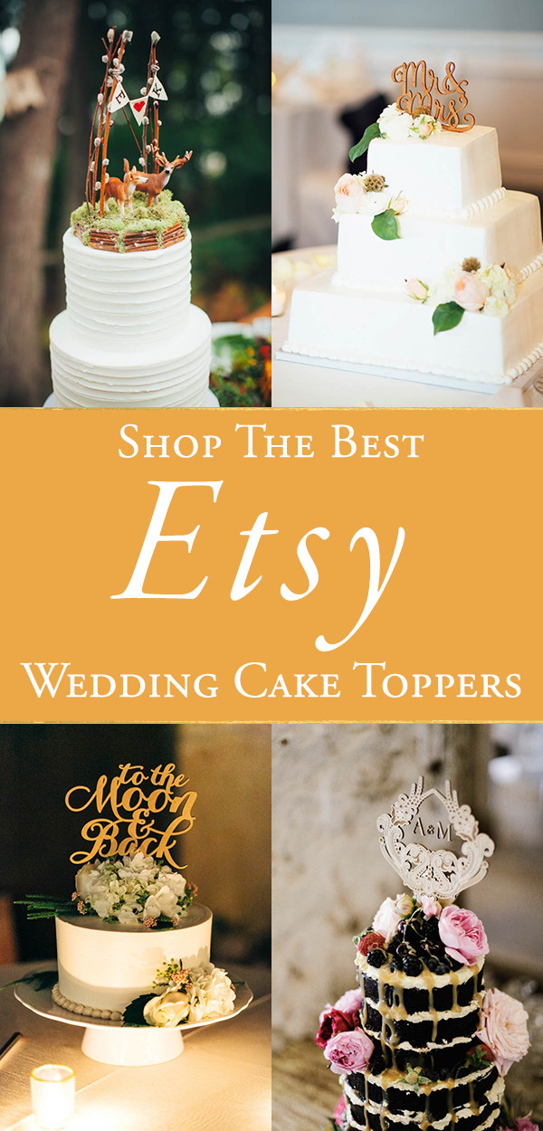 Best Wedding Cake Toppers
 The Best Etsy Wedding Cake Toppers