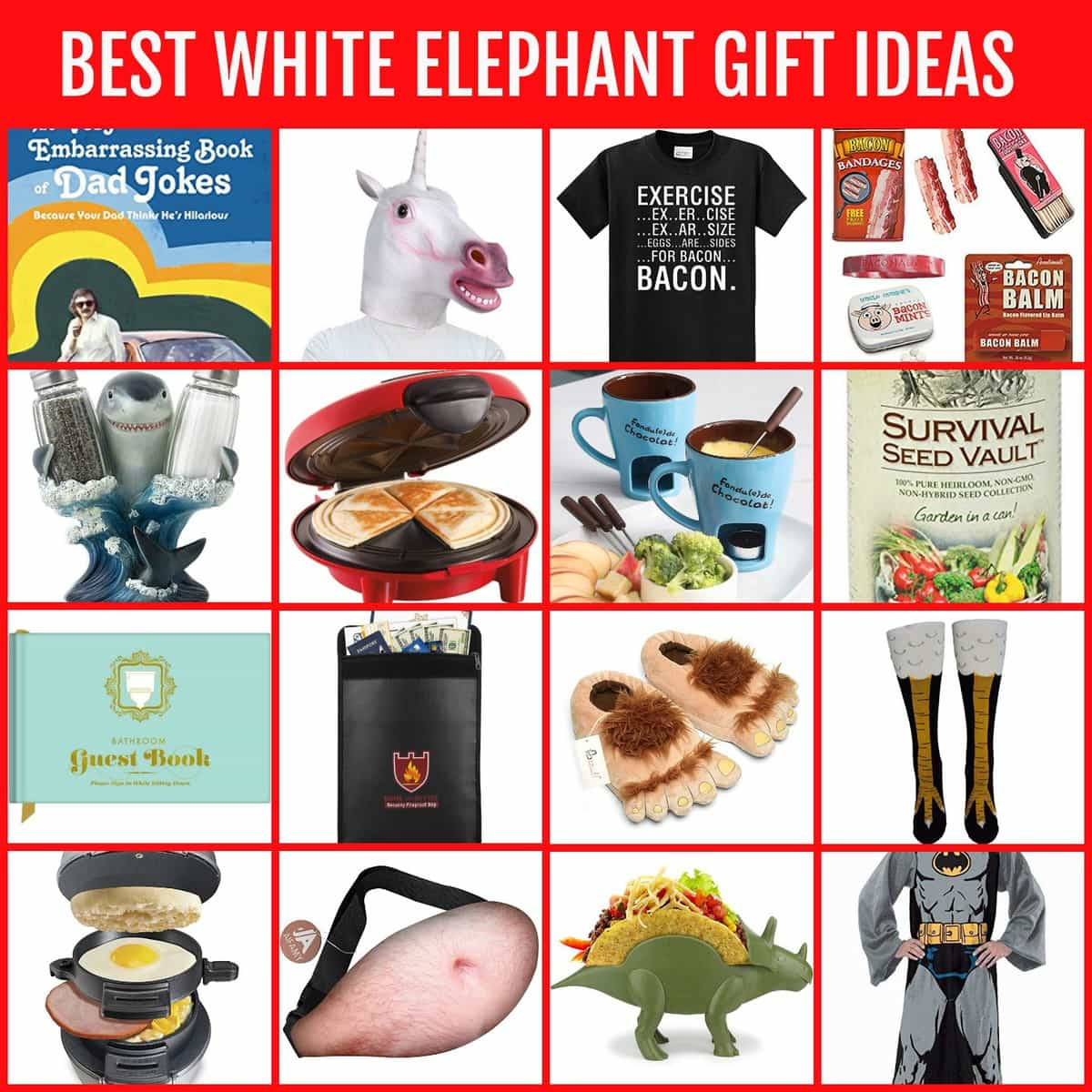 Best White Elephant Gift Ideas
 The BEST White Elephant Gifts Funny Useful & DIY Ideas