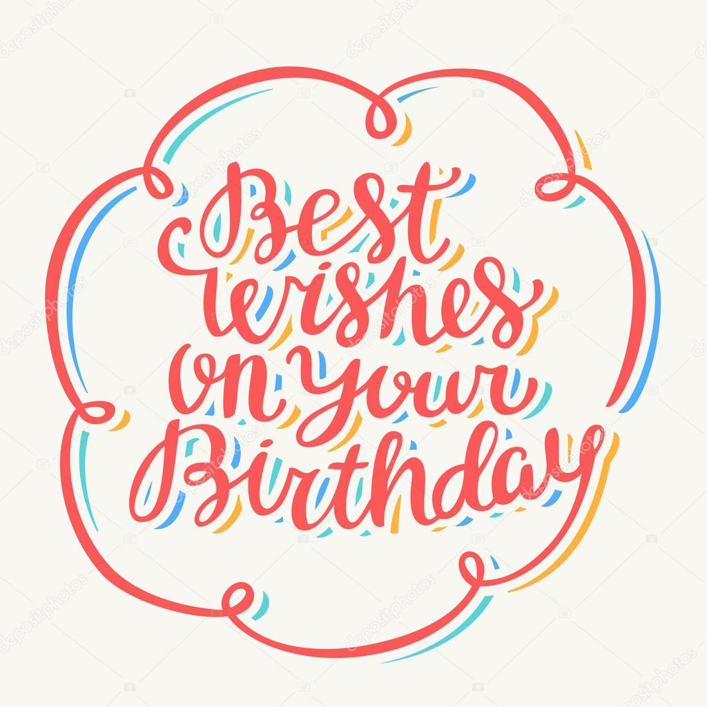 Best Wishes For Your Birthday
 Best wishes on your birthday — Stock Vector © alexgorka