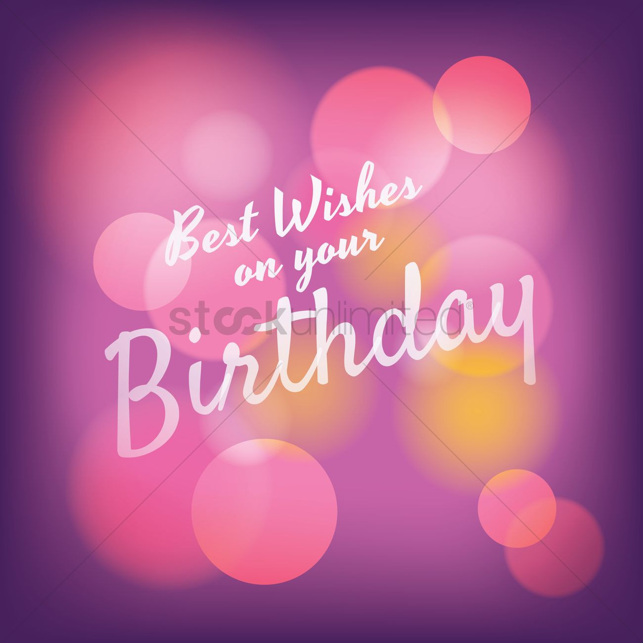 Best Wishes For Your Birthday
 Best wishes on your birthday greeting Vector Image