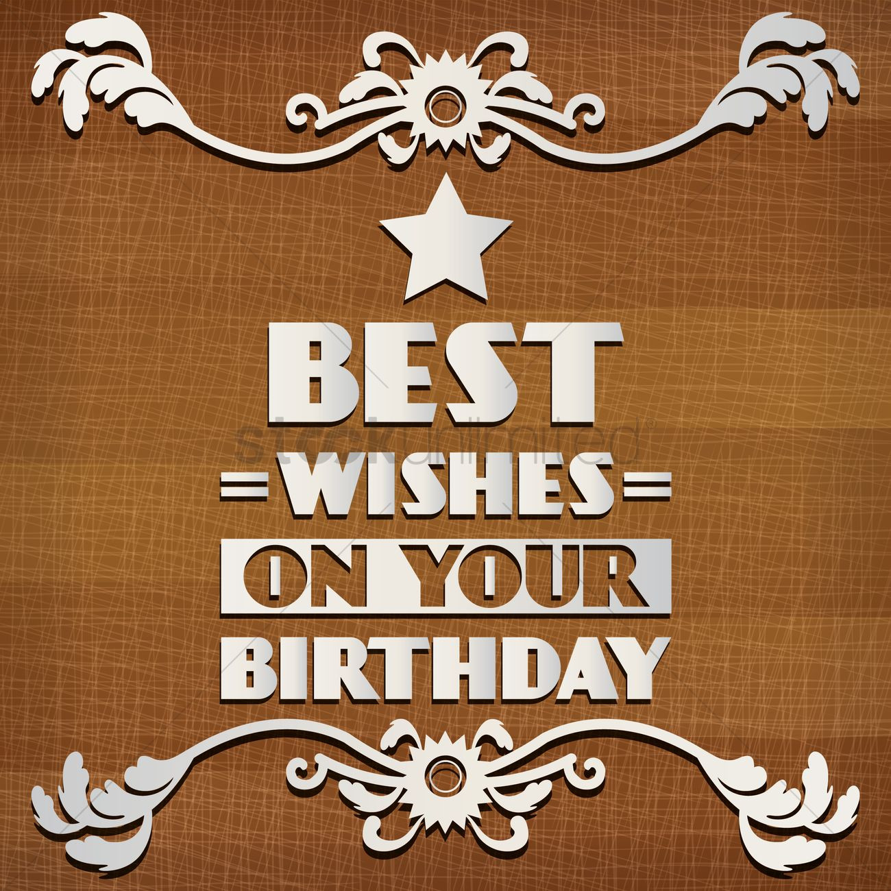 Best Wishes For Your Birthday
 Best wishes on your birthday Vector Image