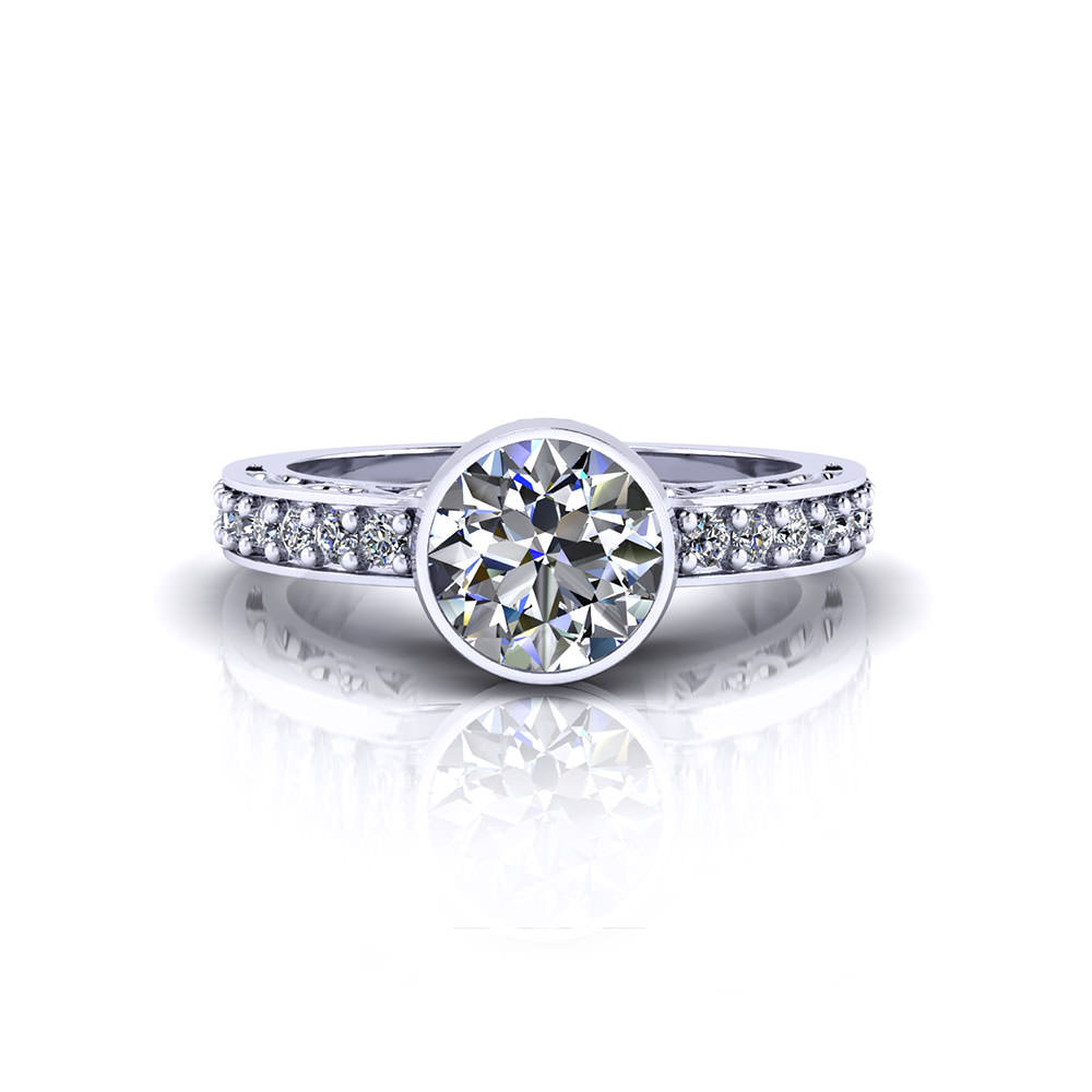 Bezel Wedding Band
 Filigree Bezel Engagement Ring Jewelry Designs