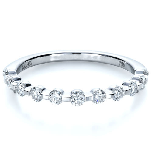 Bezel Wedding Band
 Bezel Set Diamond Engagement Ring 1254 Seattle Bellevue
