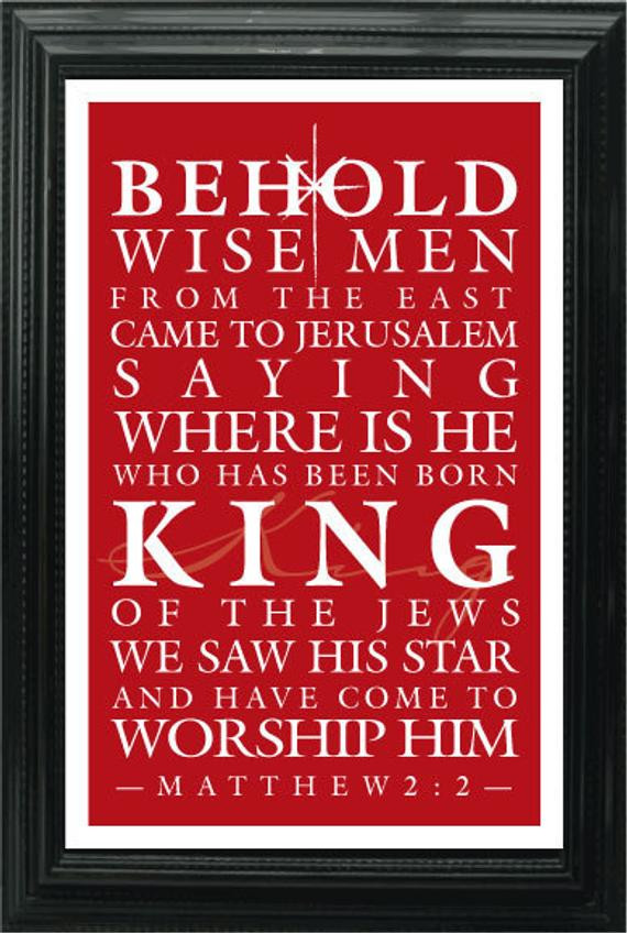 Bible Christmas Quotes
 Christmas Bible Verse Printable Subway Art by
