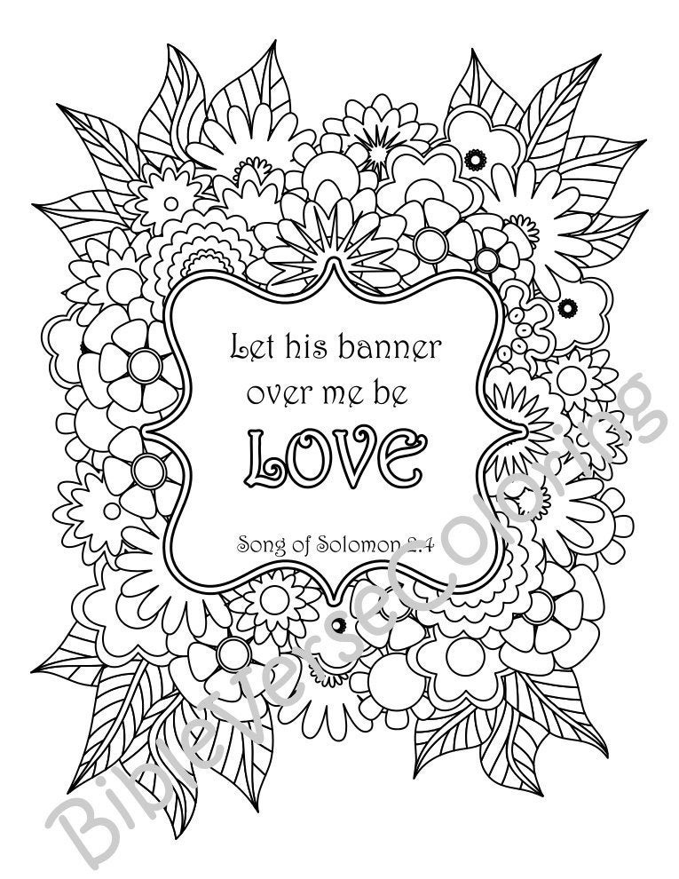 Bible Coloring Pages For Adults
 5 Bible Verse Coloring Pages Inspirational Quotes DIY Adult