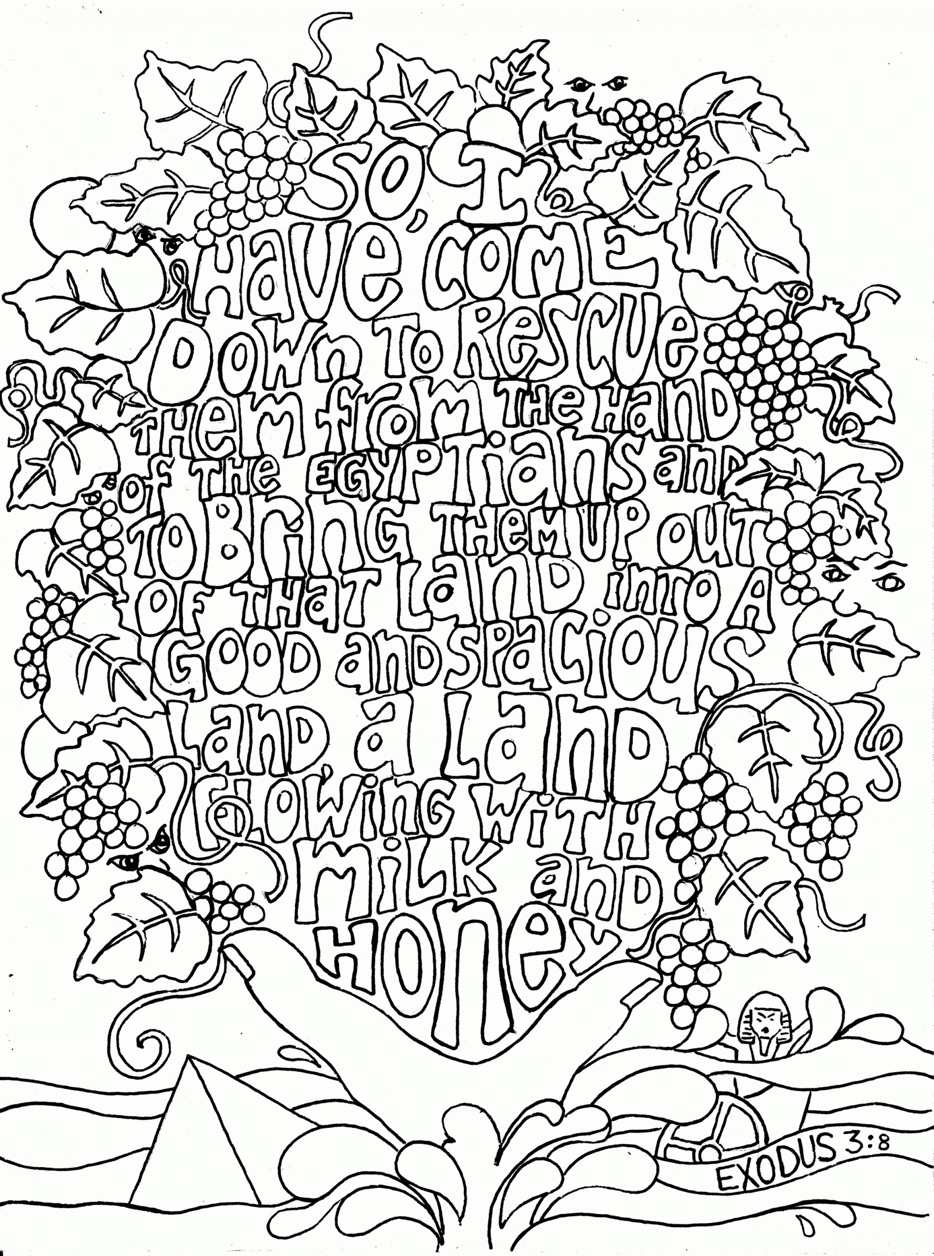 Bible Coloring Pages For Adults
 Bible Quote Coloring Pages Coloring Home