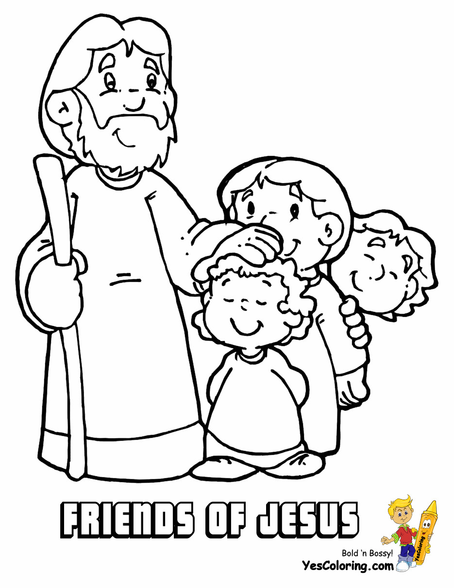 Bible Coloring Pages Kids
 Fight Faith Bible Coloring Jesus Free