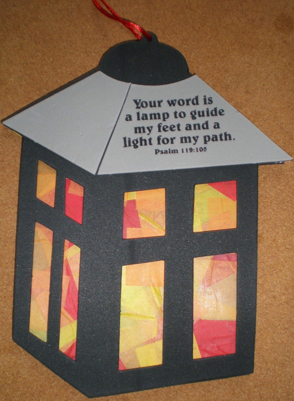 Bible Craft For Preschoolers
 lantern craft Psalm119 105 Light JesusIsLight