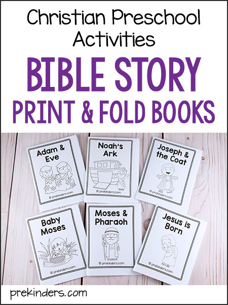 Bible Crafts For Preschoolers Free
 Bible Story Print & Fold Books For Pre K & Preschool Kids
