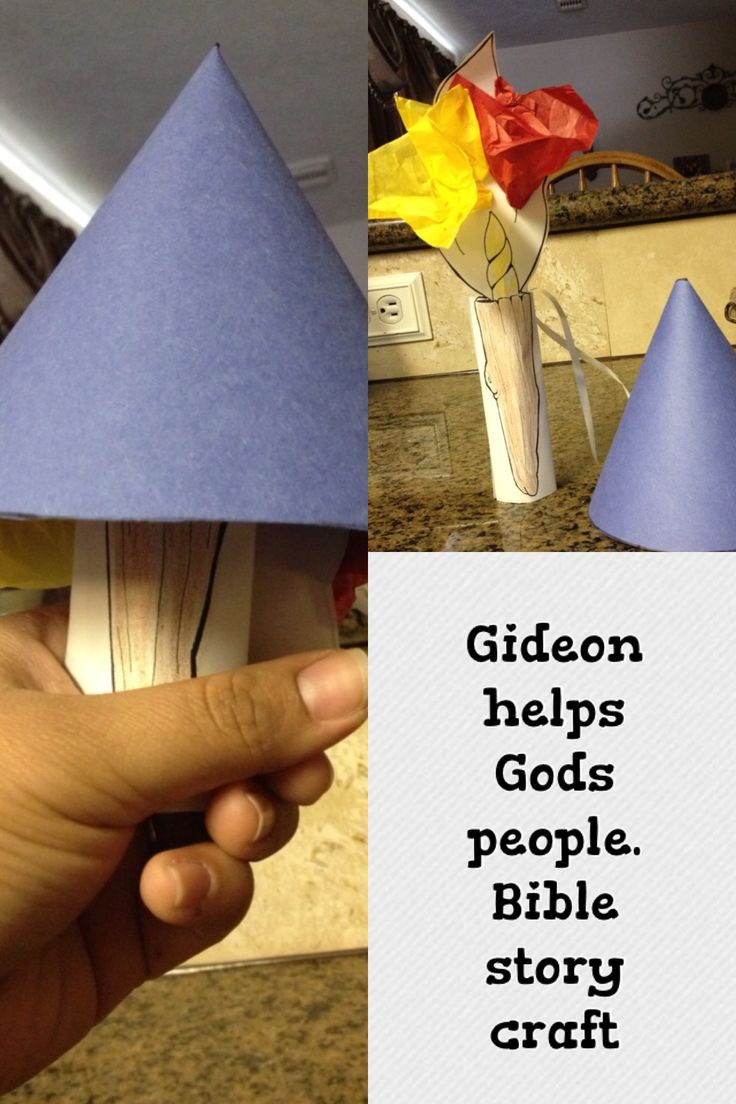 Bible Crafts For Preschoolers
 Gideon story Bible craft GIDEON