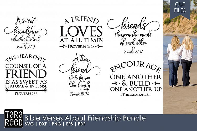 Bible Friendship Quotes
 Bible Verses about Friendship Bundle
