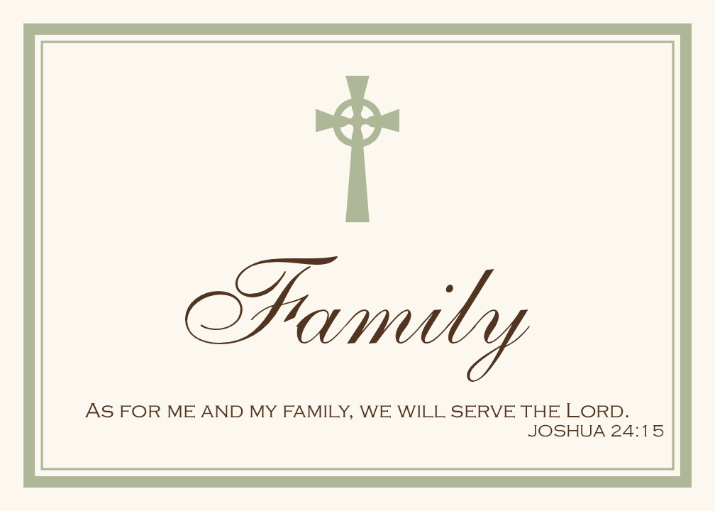 Bible Quotes About Family
 Christian Cross Symbols Bible Verses Wedding Table Cards