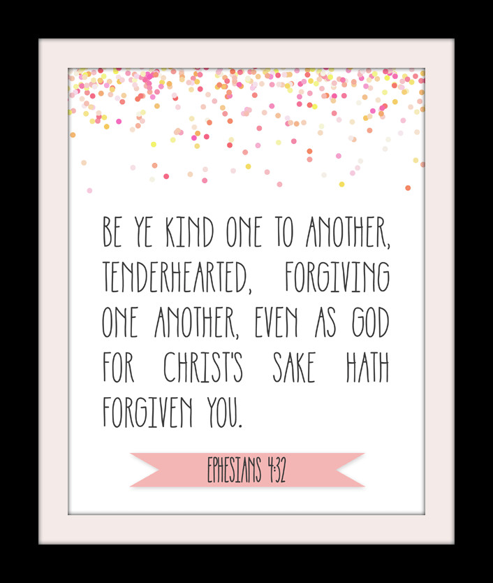 Bible Quotes About Kindness
 Free Bible Verse Printable Be Ye Kind Ephesians 4 32