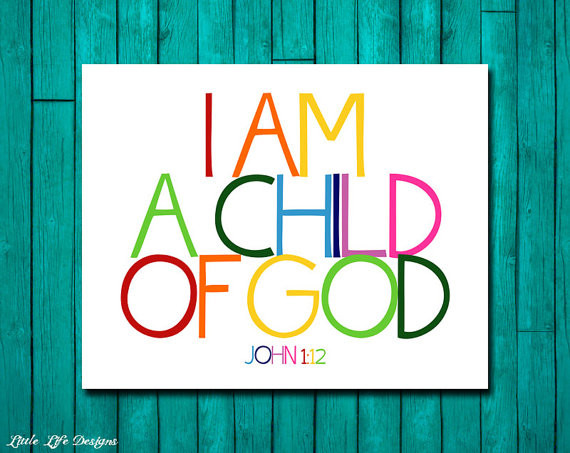 Bible Verses For Kids Room
 Christian Wall Art Children s Room Decor I am a child of