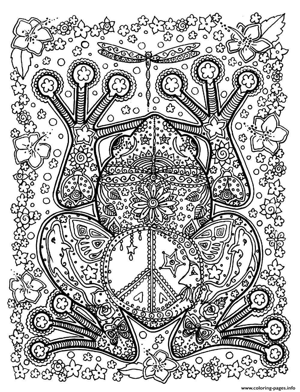 Big Adult Coloring Books
 Animal Coloring Pages For Adults Printable