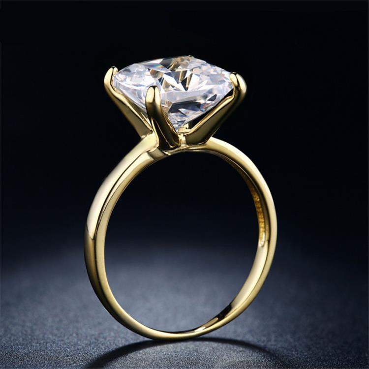 Big Square Diamond Rings
 Aliexpress Buy Simple Bridal Wedding Ring Gold Color