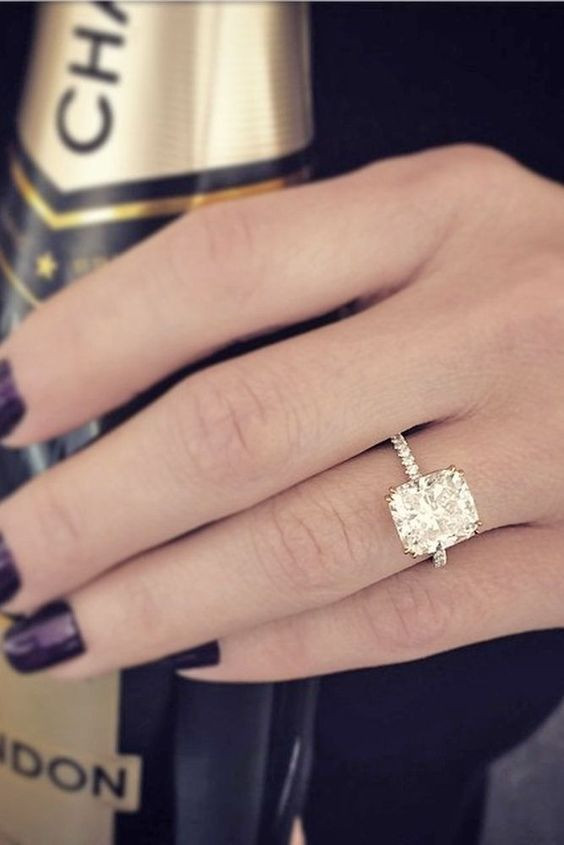 Big Square Diamond Rings
 25 Gorgeous Engagement Rings To Get You Inspired crazyforus
