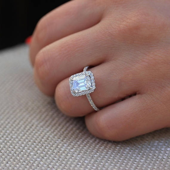 Big Square Diamond Rings
 Best Selling New Big Square Stone Rings Rectangular