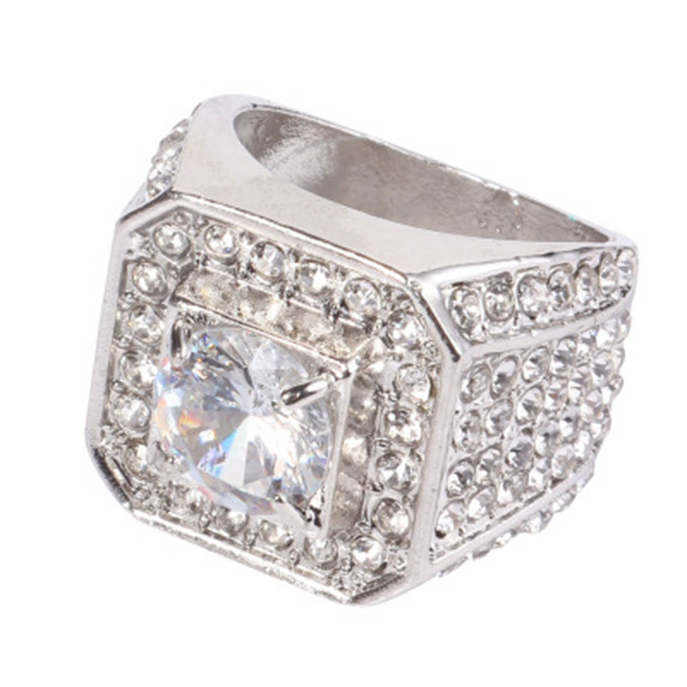 Big Square Diamond Rings
 New Women Fashion Rings Jewelry Wedding Engagement Ring