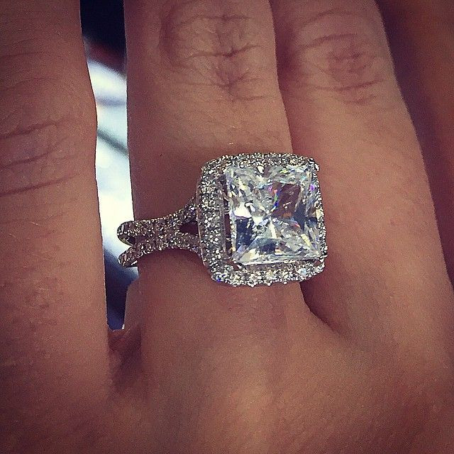 Big Square Diamond Rings
 Pin on wedding rings