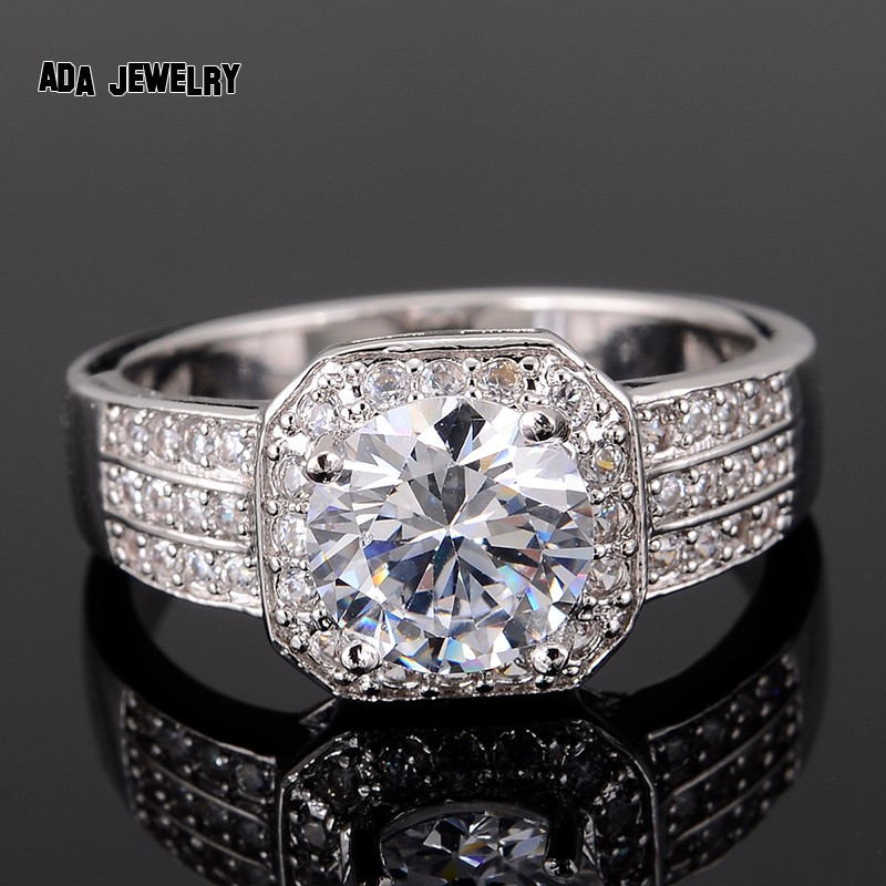 Big Wedding Rings For Women
 Zircon Rings for Women Wedding Ring Big Crystal Jewelry
