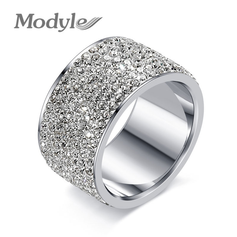 Big Wedding Rings For Women
 Modyle Fashion Full Crystal Big Wedding Rings For Women