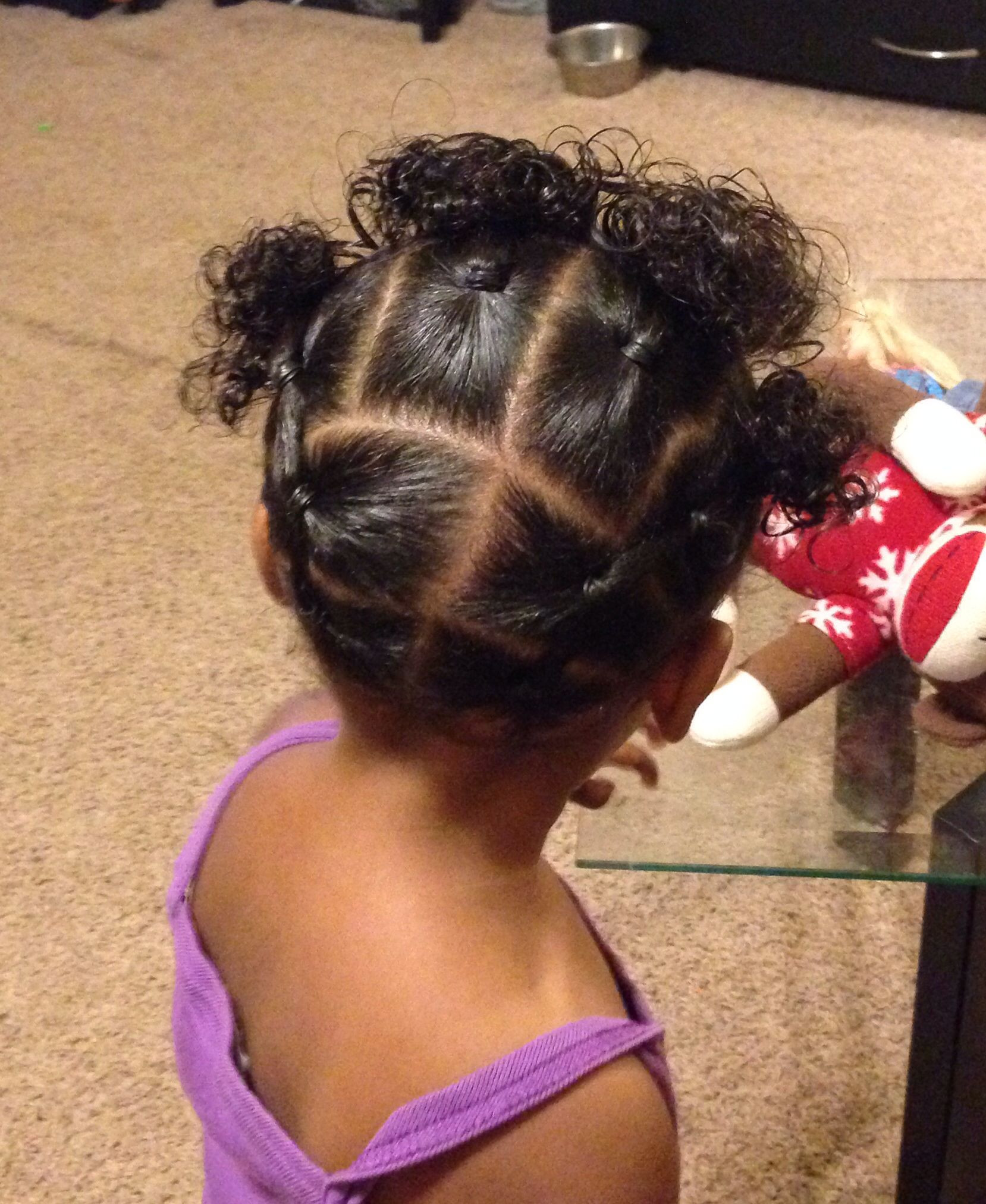 Biracial Little Girl Hairstyles
 Mixed girl biracial no braid black girl toddler little girl