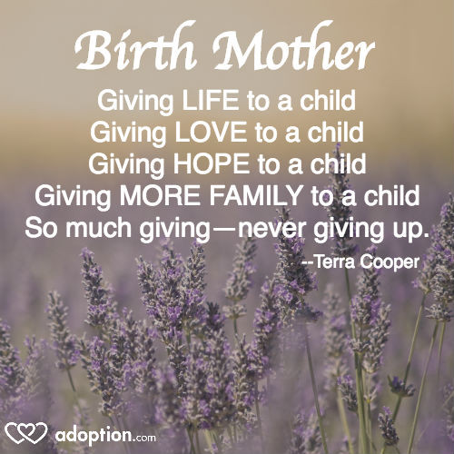 Birth Mother Quotes
 6 The Best Quotes About Birth Mothers