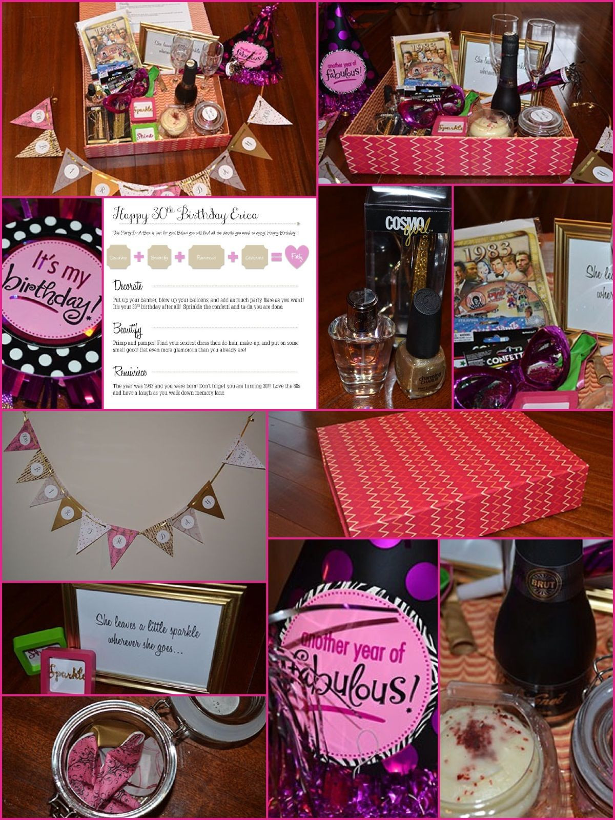 Birthday Box Gift Ideas
 Party in a box 30th birthday t idea for those far away