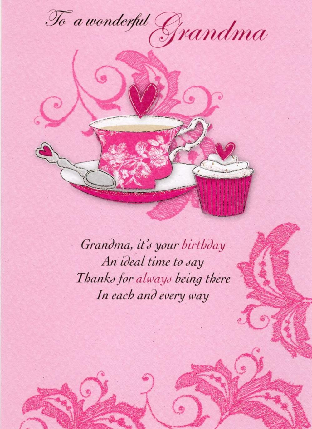 Birthday Card For Grandma
 Wonderful Grandma Birthday Greeting Card