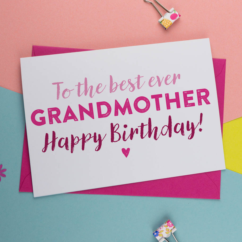 Birthday Card For Grandma
 birthday card for gran nan nanny granny grandma by a