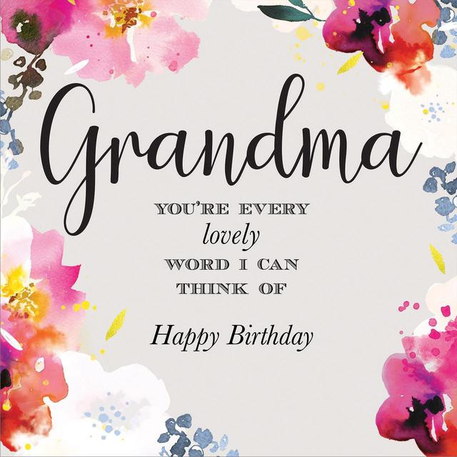 Birthday Card For Grandma
 Grandma Birthday Card