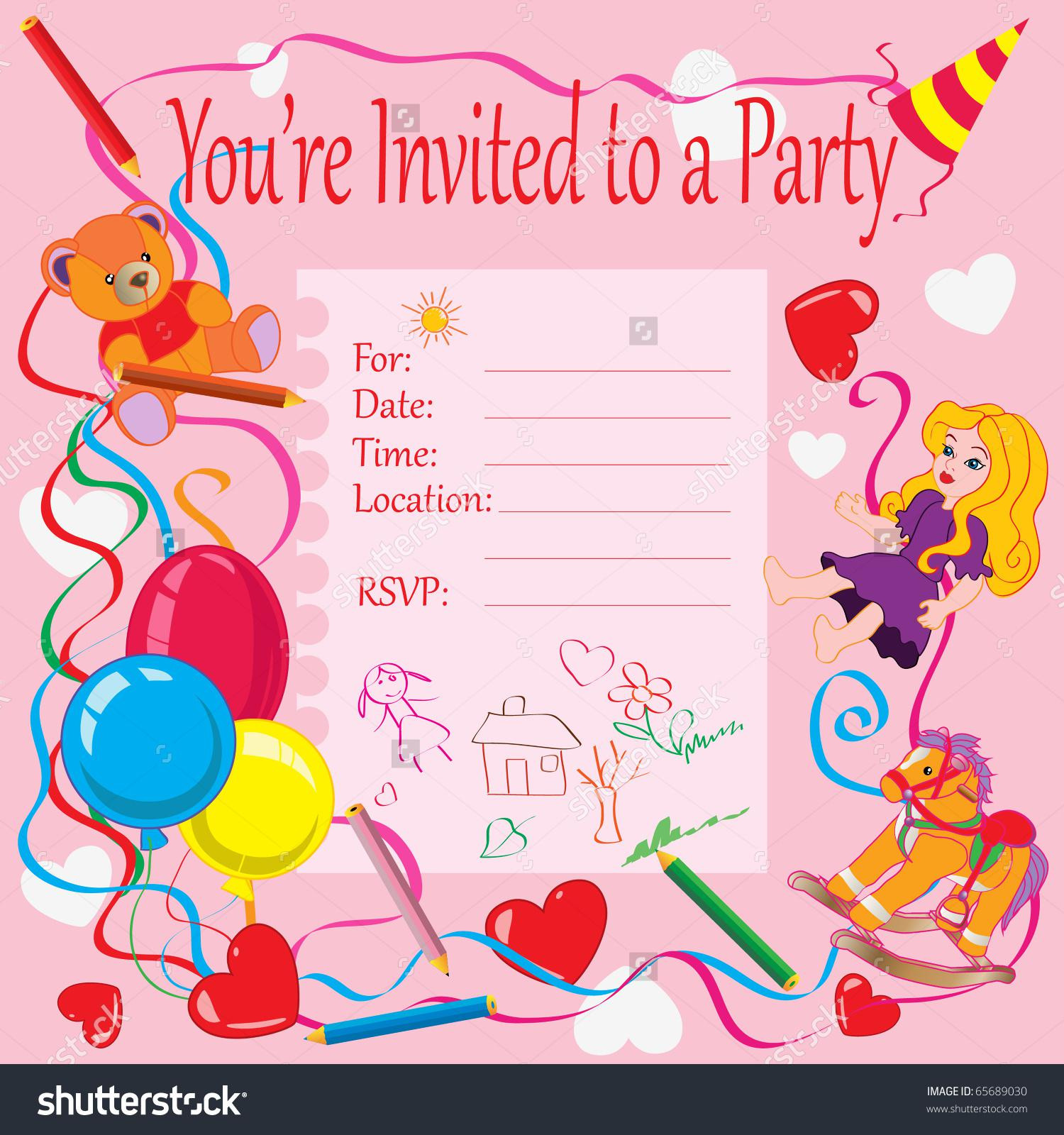 Birthday Card Invitation Templates
 4 Step Make Your Own Birthday Invitations – Free Sample