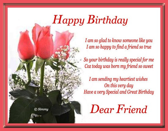 Birthday Card Messages For Friends
 Happy Birthday Card Messages for friends