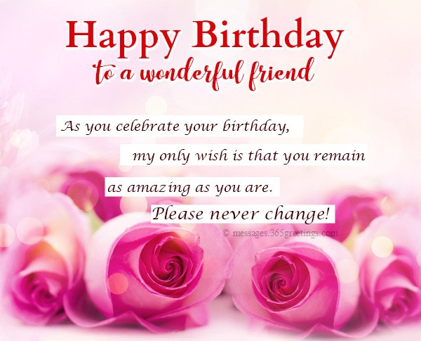 Birthday Card Messages For Friends
 Happy Birthday Wishes For Friends 365greetings