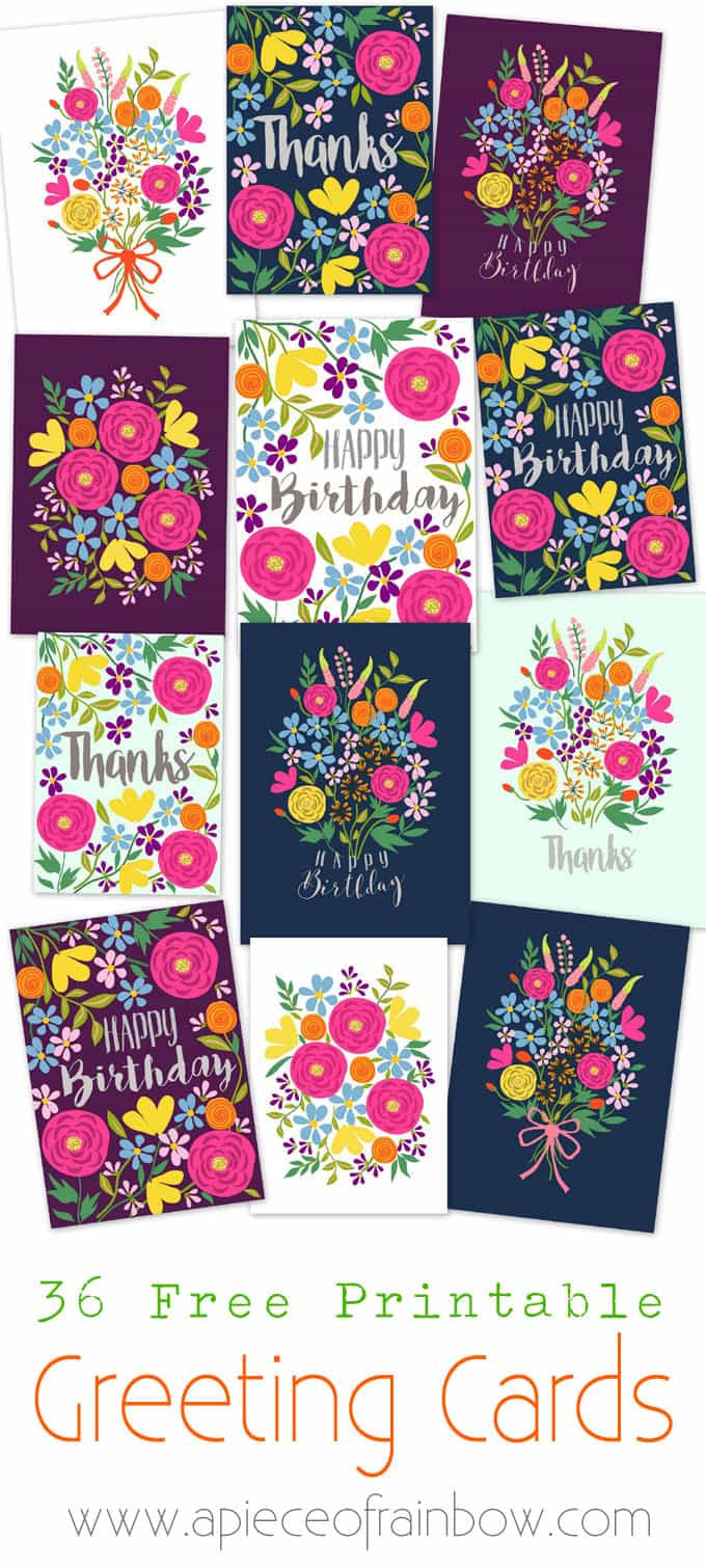 Birthday Card Printable
 Free Printable Happy Birthday Card with Pop Up Bouquet A