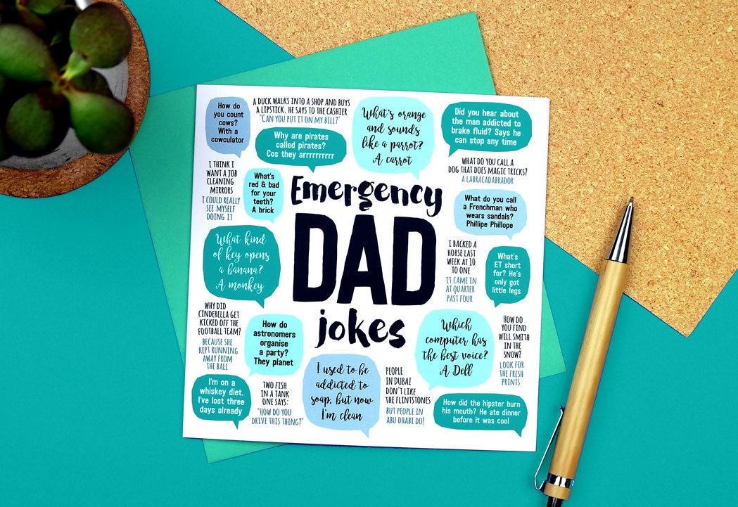 Birthday Cards For Dad
 Emergency Dad Jokes Card Dad Birthday Card Funny Birthday