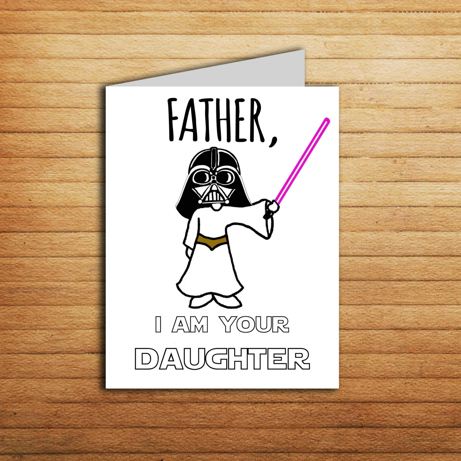 Birthday Cards For Dad
 Star Wars Christmas card Birthday card for Dad t from