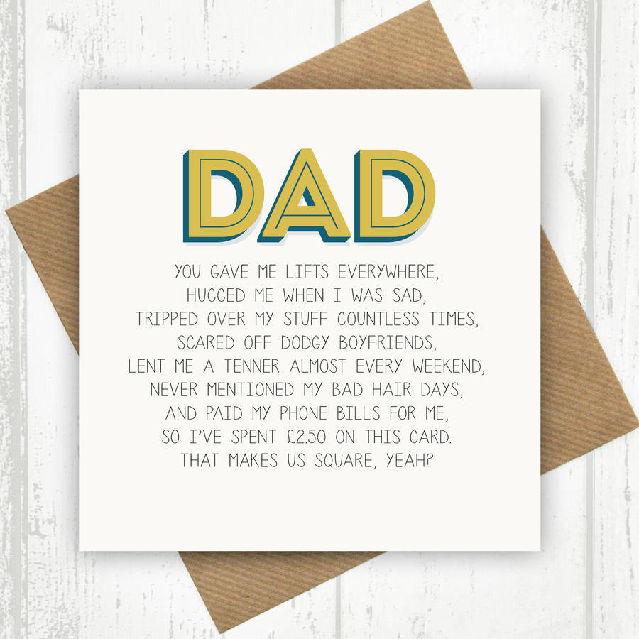 Birthday Cards For Dad
 dad birthday card by paper plane