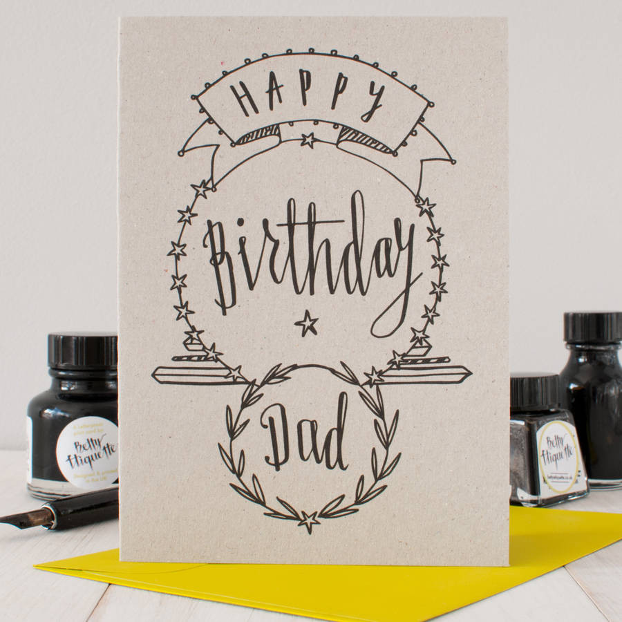 Birthday Cards For Dad
 happy birthday dad birthday card by betty etiquette