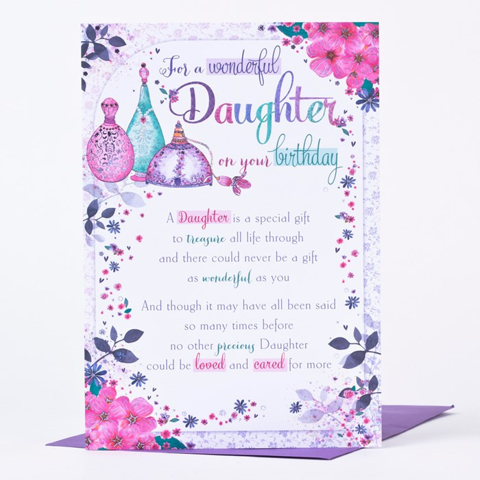 Birthday Cards For Daughter
 Birthday Card Daughter Perfume Atomisers