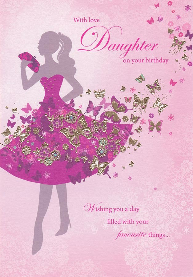 Birthday Cards For Daughter
 Daughter Birthday Card Silhouette Sara Miller CardSpark