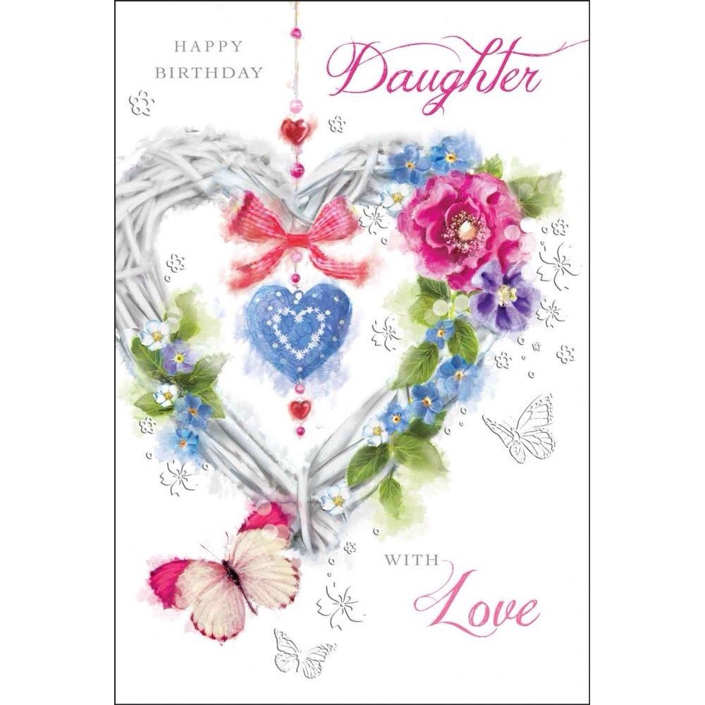Birthday Cards For Daughter
 Daughter Happy Birthday Card Birthday Daughter Luxury