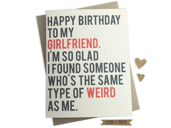 Birthday Cards For Girlfriend
 Funny Girlfriend Birthday Card Girlfriend s Birthday