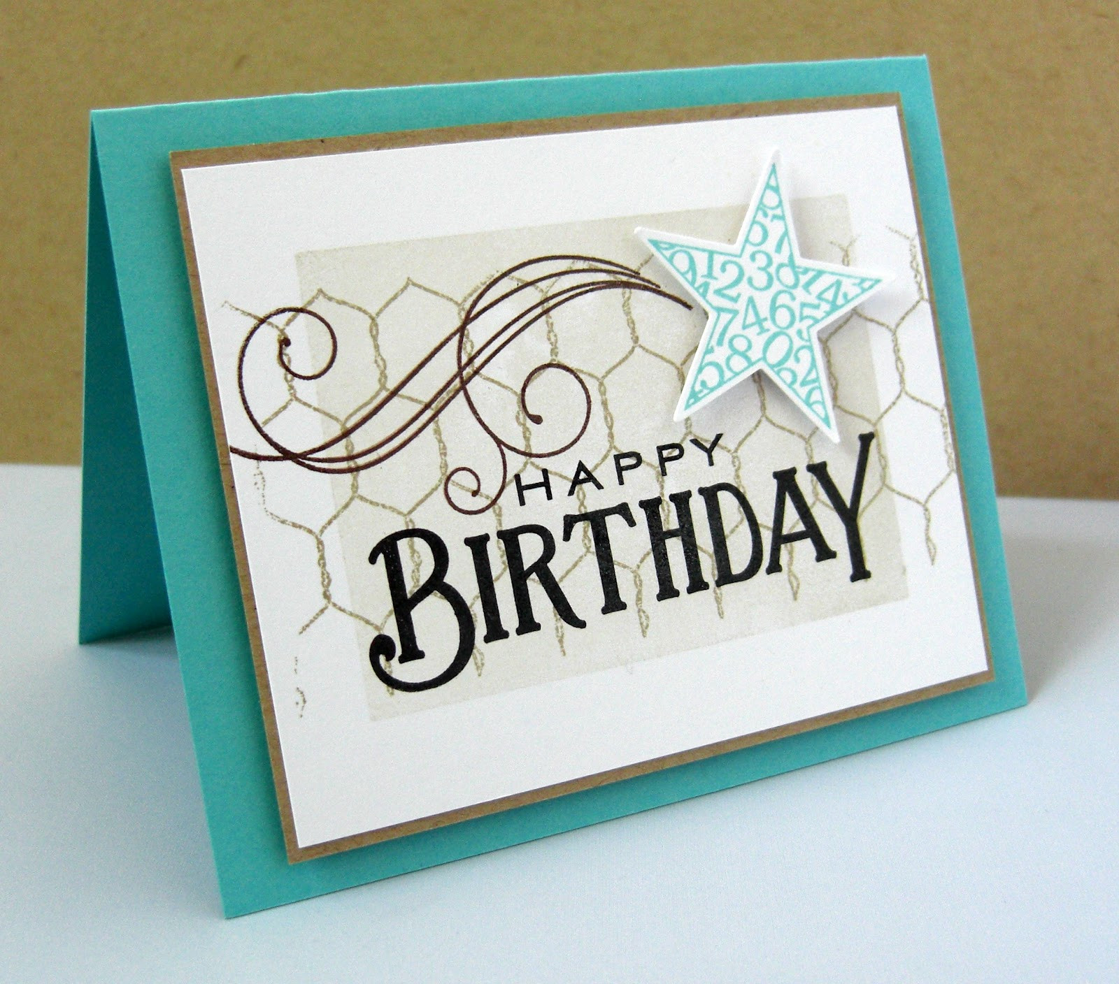 Birthday Cards For Men
 Stamping & Sharing March 2012