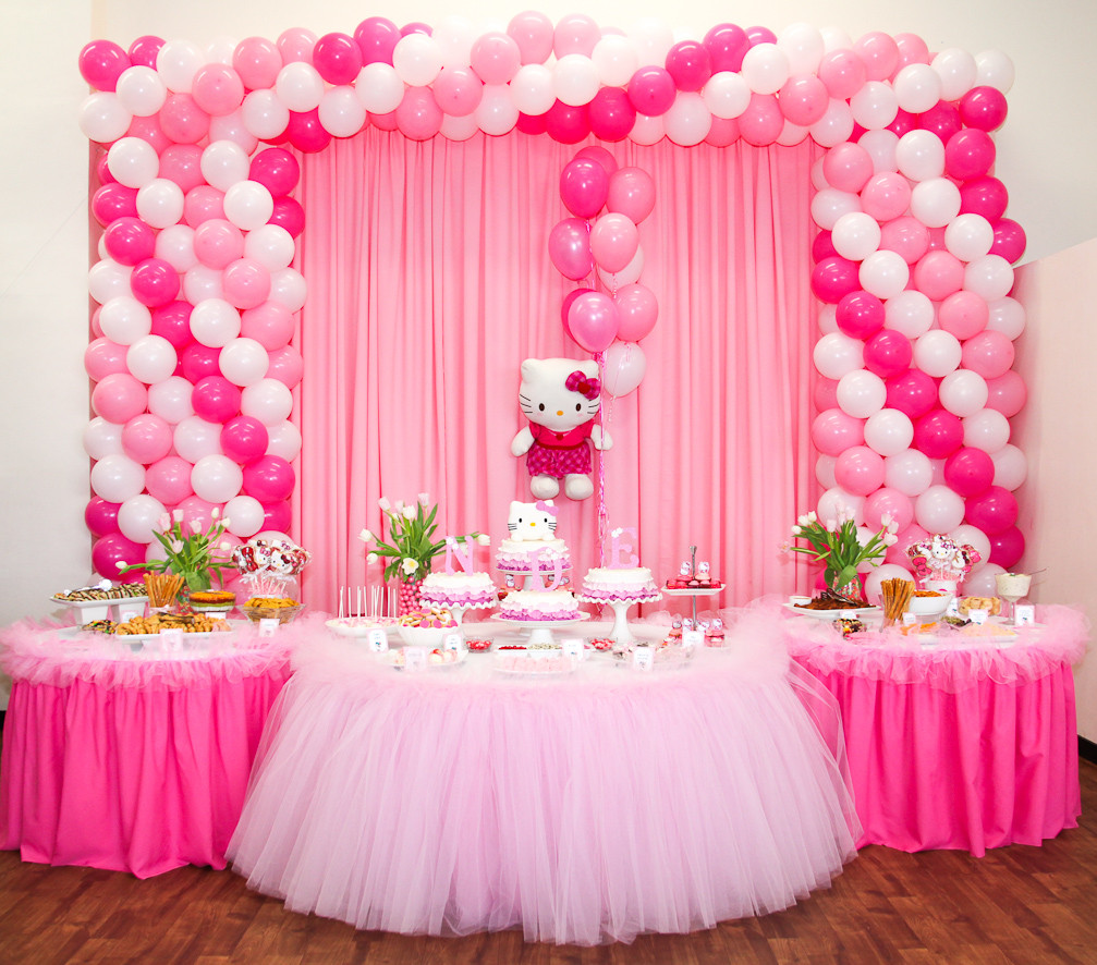 Birthday Decoration Ideas For Baby Girl
 Pinkalicious 1st birthday baby girl party celebration with