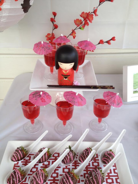 Birthday Decoration Themes
 todi Customer Parties Kokeshi Doll Japanese theme
