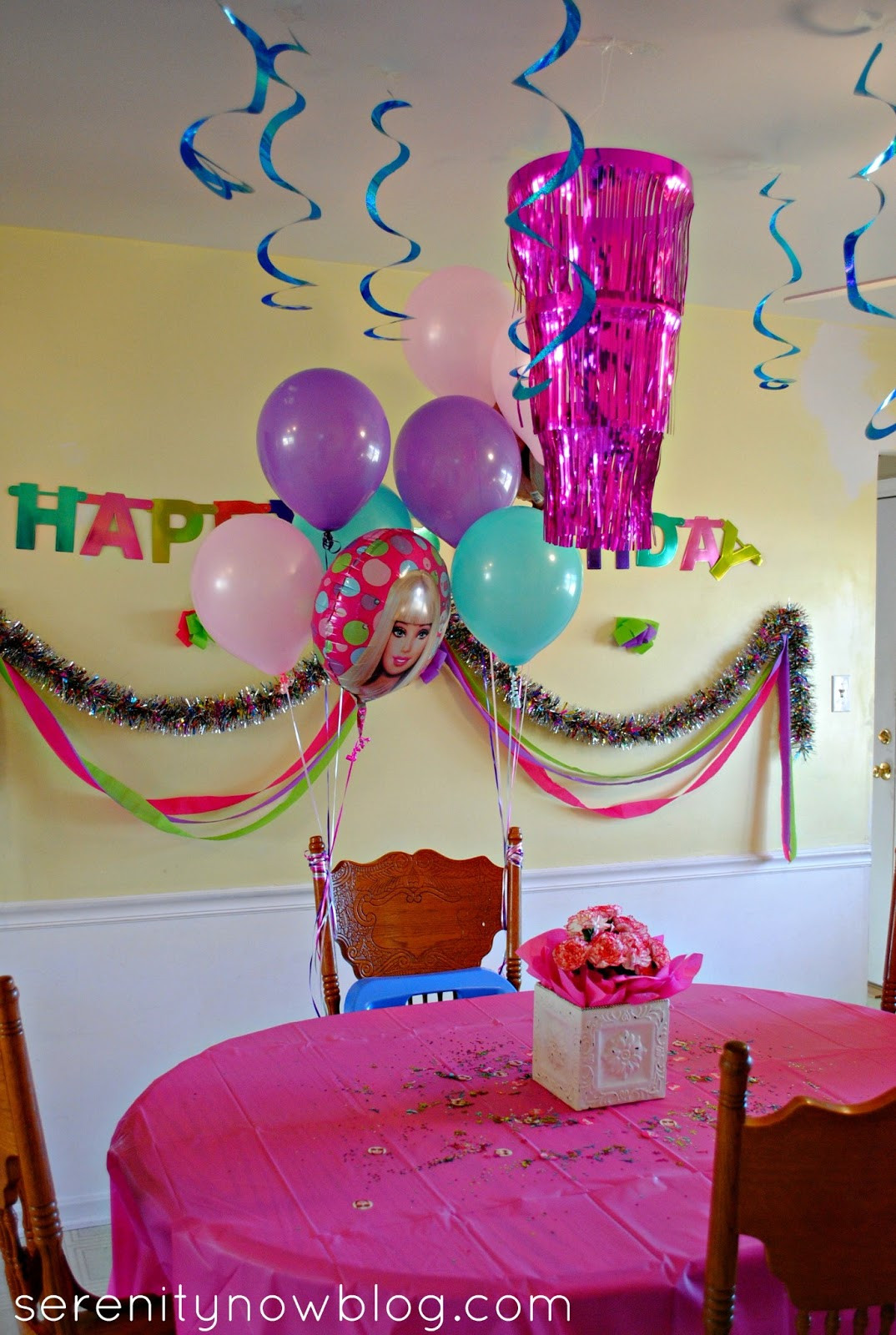Birthday Decorations
 Serenity Now Throw a Barbie Birthday Party at Home