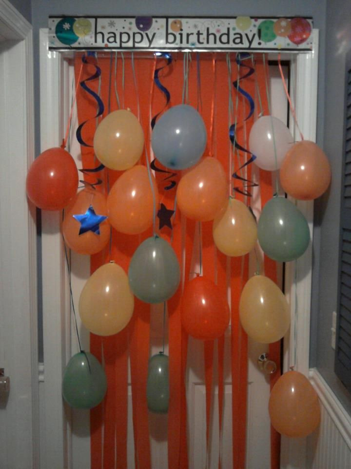 Birthday Door Decorations
 Birthday Morning Surprise Door Decorations if only I can