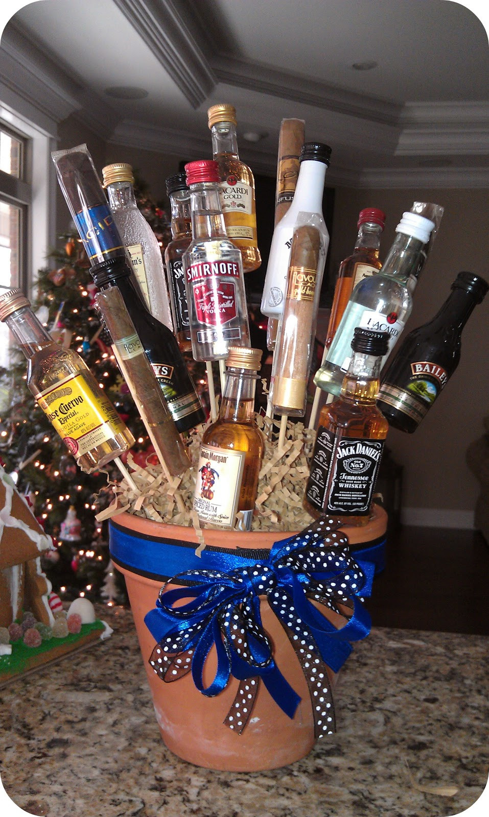 Birthday Gift Basket Ideas
 All Things Fabulous Birthday parties booze bouquet